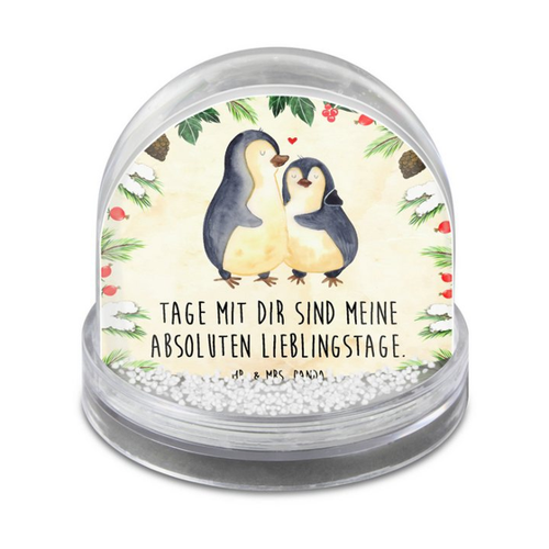 Bild von Mr. & Mrs. Panda Schneekugel Pinguin umarmen – Ein zauberhaftes Geschenk für Verliebte