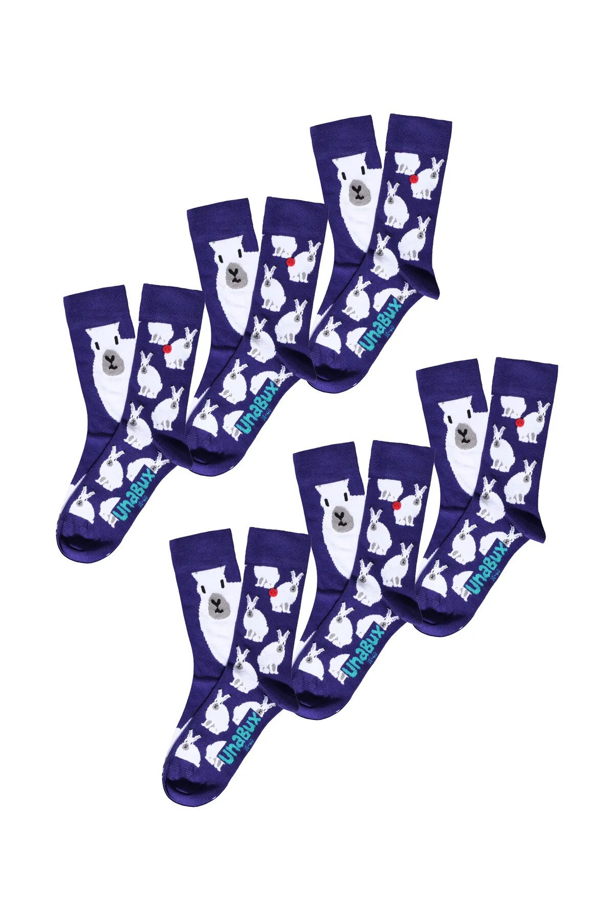 Bild von UnaBux Freizeitsocken GRUMBLE IN THE JUNGLE (6-Paar) socken strumpf strümpfe