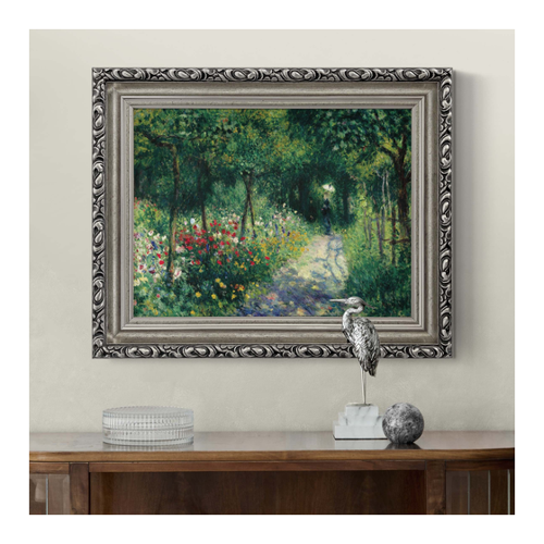 Bild von Gerahmtes Leinwandbild Auguste Renoir - Frauen im Garten