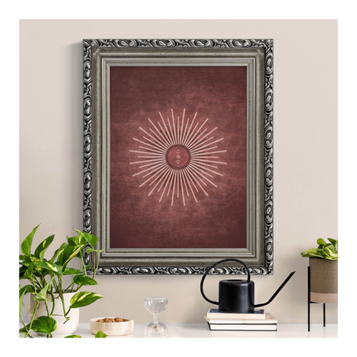 Bild von Gerahmtes Leinwandbild Boho Sonne II