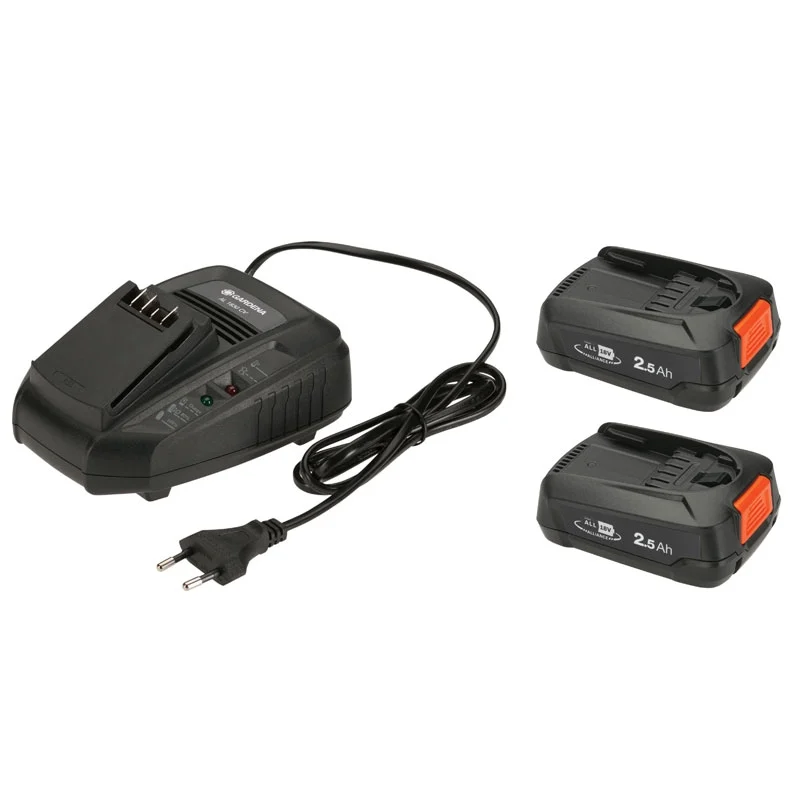 Bild von GARDENA P4A 2 x PBA 18V/45 2,5Ah + AL 1830 CV 14907-20 Werkzeug-Akku und Ladegerät 18V 2.5Ah Li-Ion