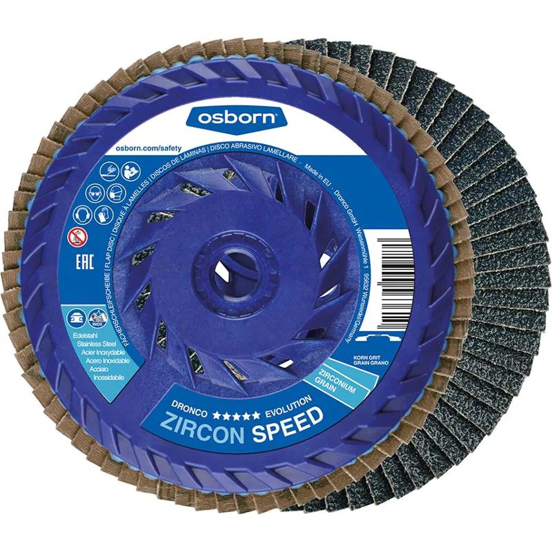 Bild von Dronco FÃ¤cherschl. Zircon Speed 125mm K80 M14 ger.