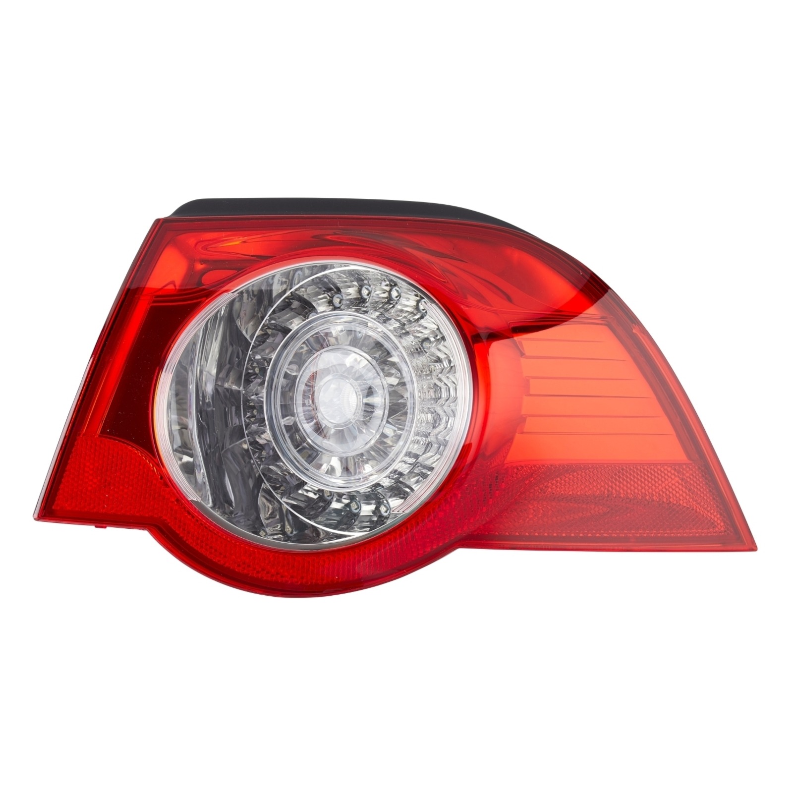 Bild von HELLA 2VA 009 246-101 Rückleuchte Heckleuchte, Rücklicht, Schlussleuchte rechts äusserer Teil LED 12 glasklar, Rot mit Lampenträger