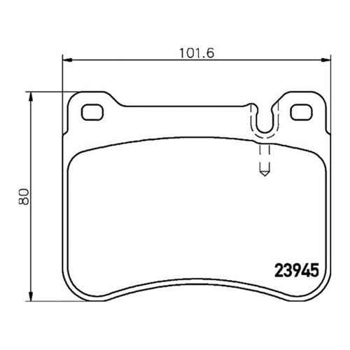 Bild von HELLA 8DB 355 006-541 Bremsbelagsatz für Mercedes-Benz