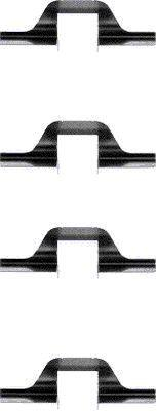Bild von HELLA 8DZ 355 202-881 Zubehörsatz, Scheibenbremsbelag VOLKSWAGEN: GOLF 2, GOLF 3, Polo III Hatchback