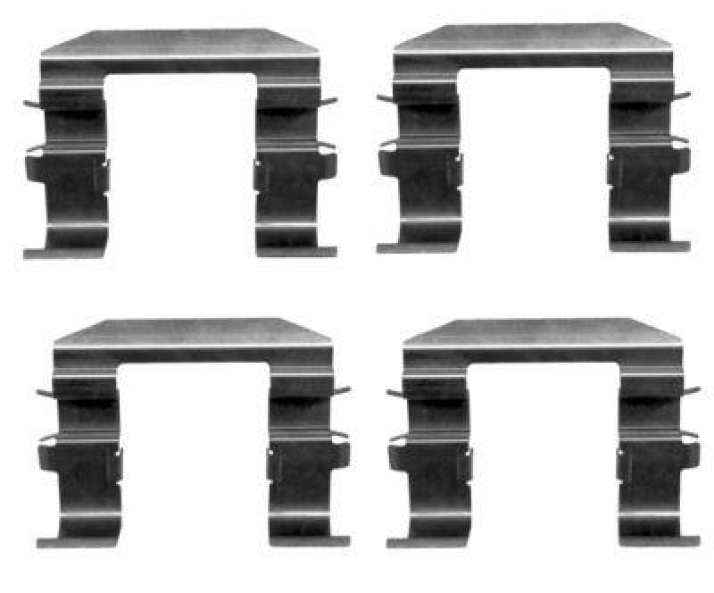 Bild von HELLA 8DZ 355 204-491 Zubehörsatz, Scheibenbremsbelag HYUNDAI: i40 Kombi, ix35, Tucson, KIA: Sportage III, SORENTO 1, Sportage II