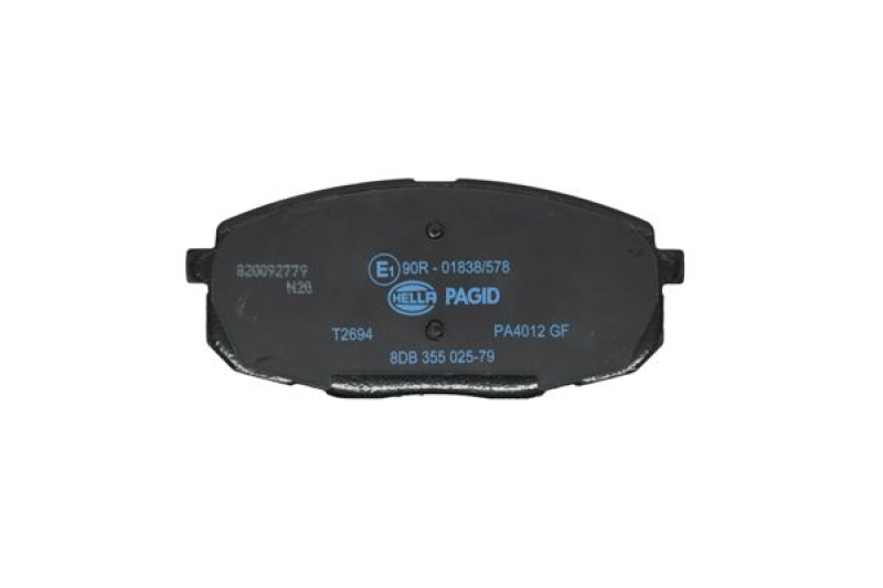 Bild von HELLA 8DB 355 025-791 Bremsbelagsatz Bremsbeläge, Bremsklötze, Bremssteine mit akustischer Verschleißwarnung mit Zubehör HYUNDAI: Kona SUV