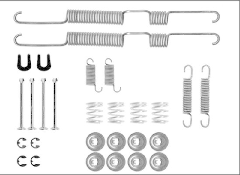 Bild von HELLA 8DZ 355 206-061 Zubehörsatz, Bremsbacken TOYOTA: HILUX 6 Pick-up, HILUX 4 Pick-up