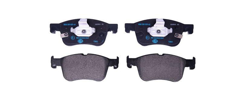 Bild von HELLA 8DB 355 039-421 Bremsbelagsatz Bremsbeläge, Bremsklötze, Bremssteine mit akustischer Verschleißwarnung FORD: Focus Mk4 Turnier