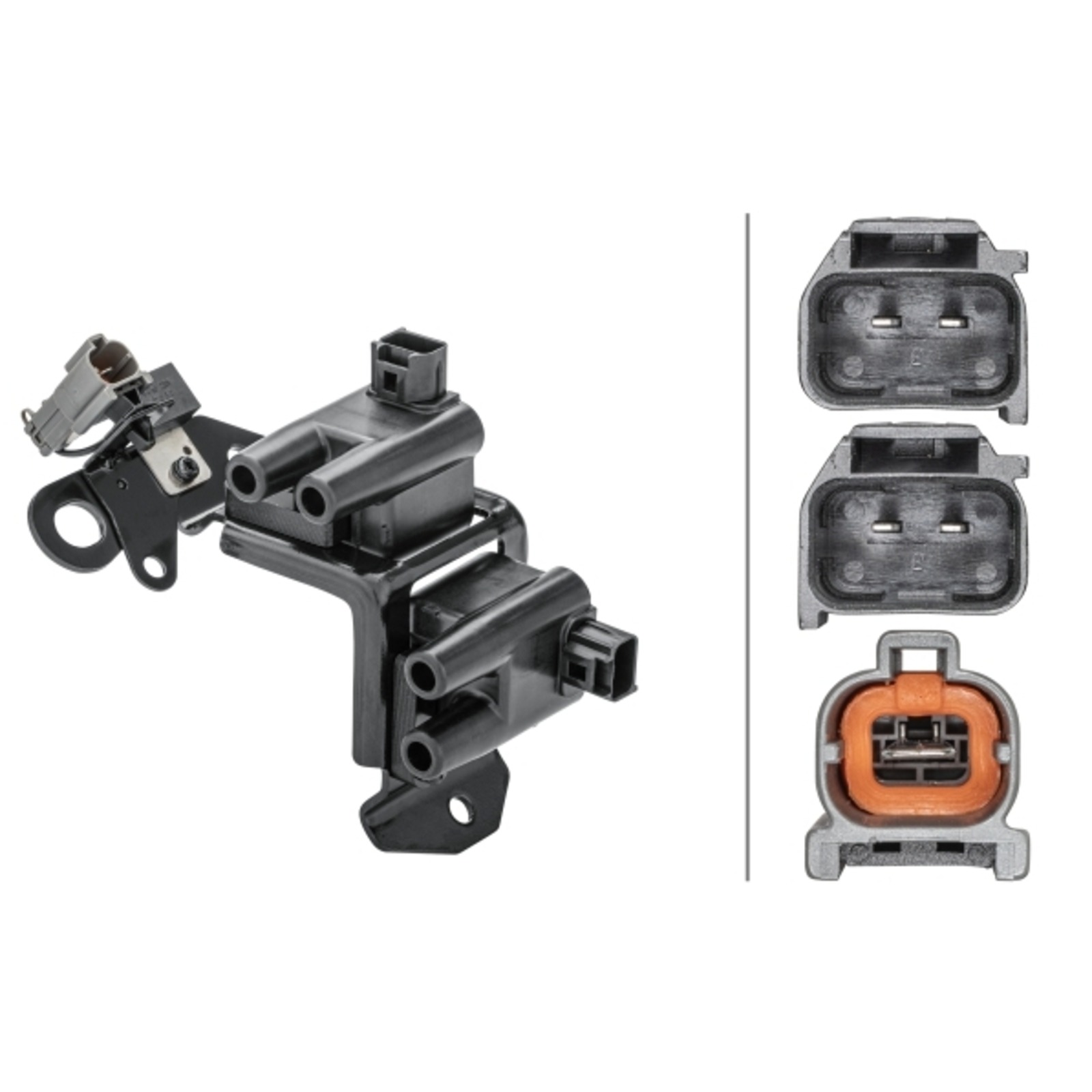 Bild von HELLA Zündspule rechts 12V für HYUNDAI 27301-23510 27301-22600 5DA 358 168-421
