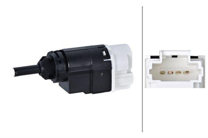 Bild von HELLA Bremslichtschalter 6DD 010 966-721  RENAULT,NISSAN,DACIA,Clio III Schrägheck (BR0/1, CR0/1),TWINGO II (CN0_),Clio IV Schrägheck (BH_)