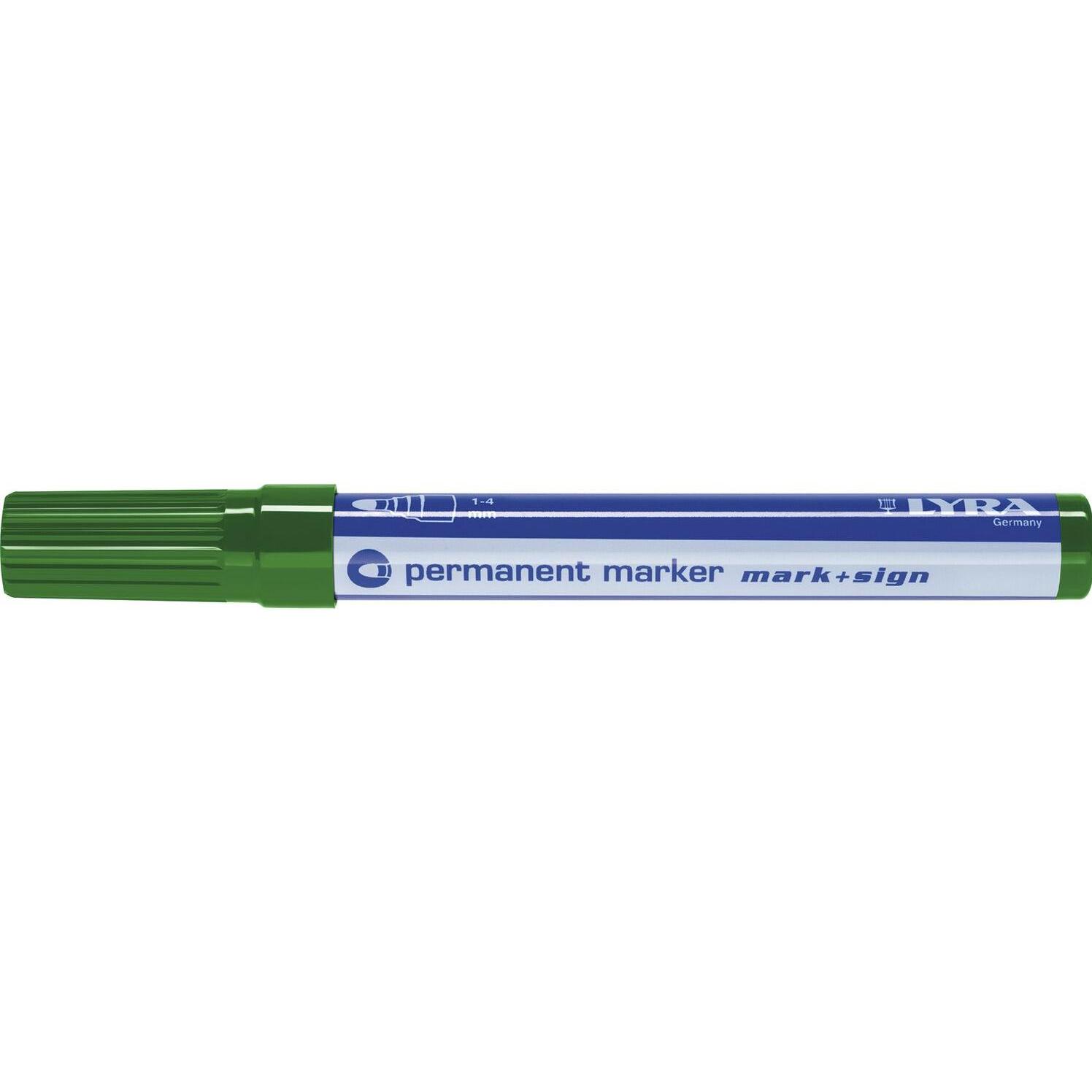 Bild von Lyra, Marker, Permanent-Marker 112 Strichbreite 1-4 mm grün runde Spitze (Grün, 4 mm, 10 x)