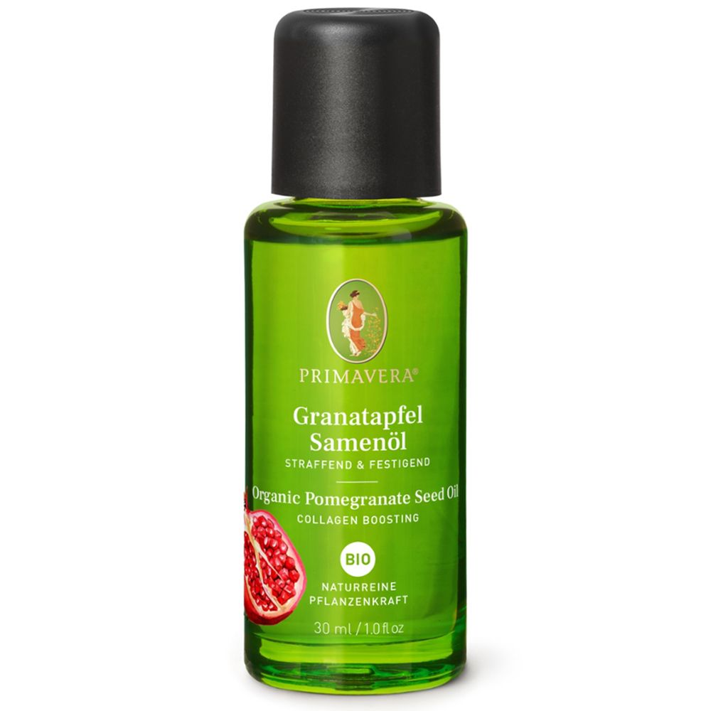 Bild von PRIMAVERA Pflegeöl Granatapfelsamenöl bio 30 ml – naturreine Pflanzenkraft – Glasflasche – Aromaöl, Körperöl, Naturkosmetik – glättend, festigend, regenerierend - vegan
