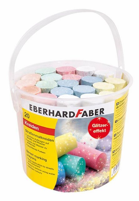 Bild von Eberhard Faber Malkreide Eberhard Faber 526520 Straßenmalkreide Glitzer, 20er Eimer