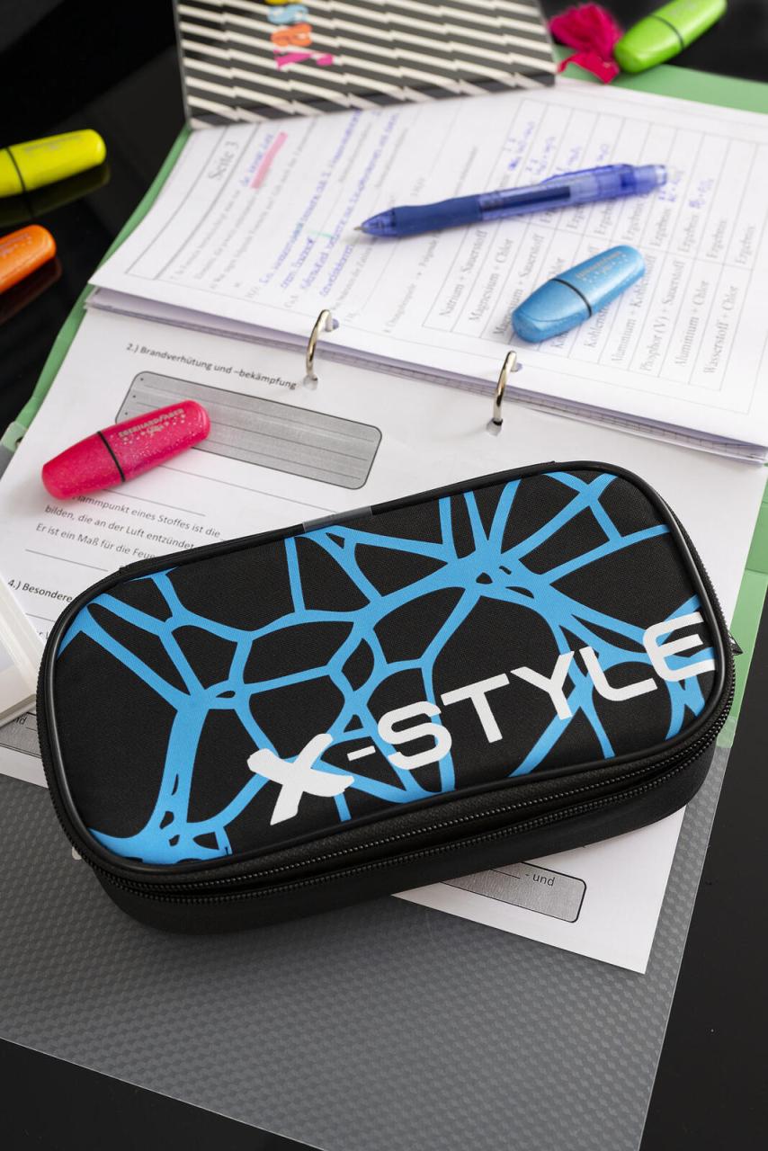 Bild von Faber, Etui, Jumbo Schlamperbox schwarz/neon blau