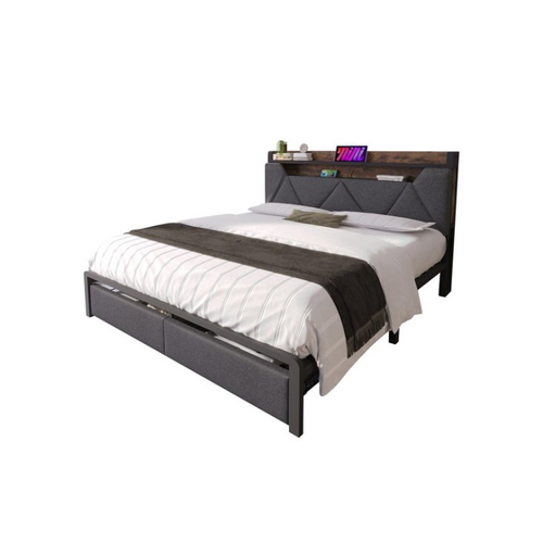 Bild von WISHDOR Polsterbett mit USB Typ C Ladefunktion