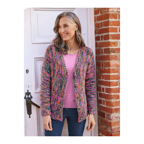 Bild von Multicolor-Strickjacke – Wollweich und Bequem