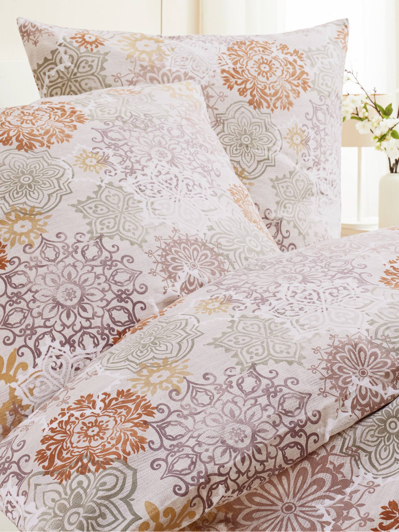Bild von Feinbiber-Bettwäsche-Set Eisblume