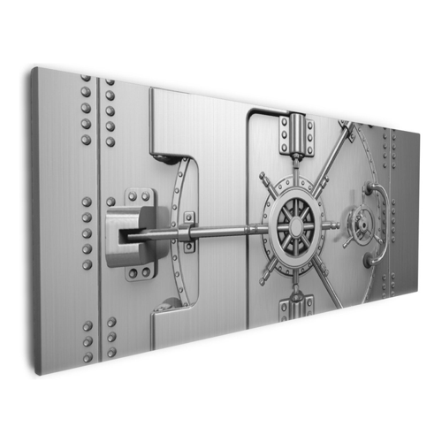 Bild von Wallario Leinwandbild Tresordesign