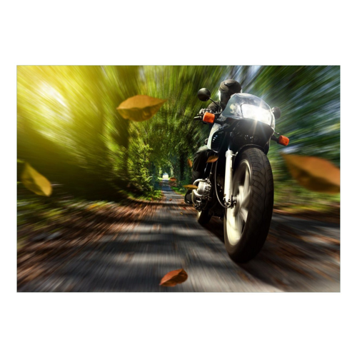 Bild von Motorrad Abenteuer auf Hartschaumplatte