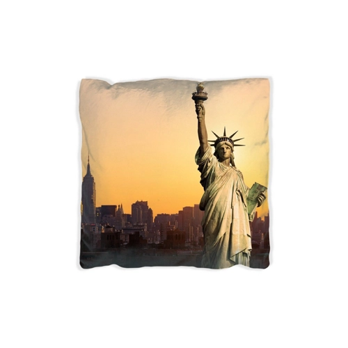 Bild von Wallario Dekokissen Freiheitsstatue New York, handgenäht