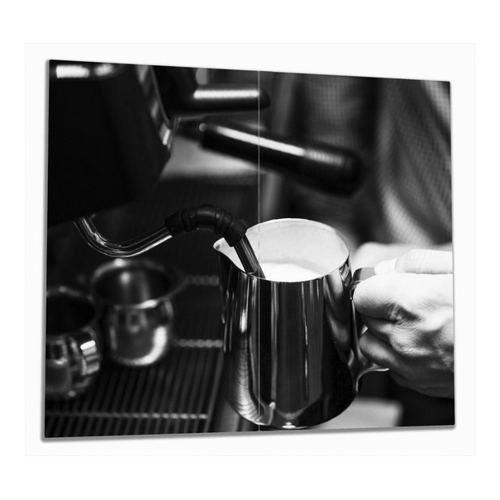 Bild von Wallario Herd-Abdeckplatte Barista - Einblick in ein Café