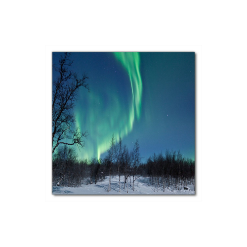 Bild von Wallario Möbelfolie Polarlicht in Schweden