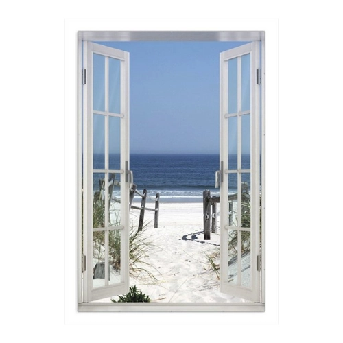 Bild von Wallario Poster, Blick auf Strand – Dekorative Vielfalt für Ihr Zuhause