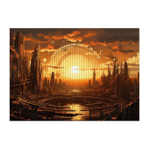 Bild von Wallario Schaum-Badematte Sonnenportal in die Zukunft