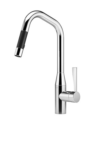 Bild von Dornbracht Küche - Sync Spültischarmatur, Pull-Down mit Brausefunktion, schwenkbar, Ausladung 240mm, 33875895, Farbe: Champagne