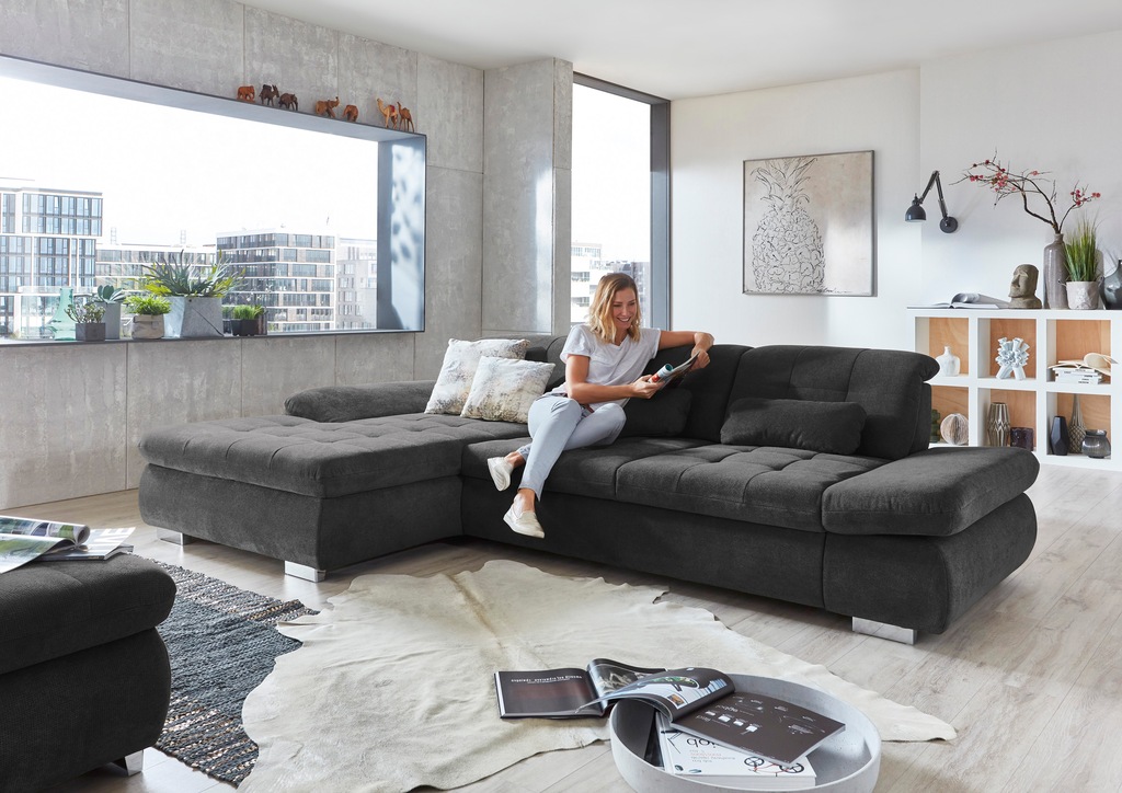 Bild von Die PlanBar Ecksofa "MP-IN17004 L-Form", wahlweise mit Funktion, Federkern