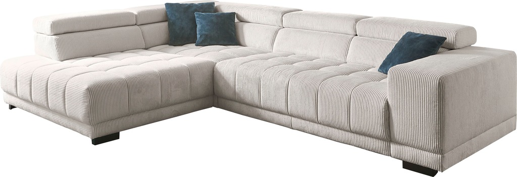 Bild von Die PlanBar Ecksofa "MP-IN15053 L-Form", wahlweise mit Kopfteilverstellung und manueller Vorziehbank