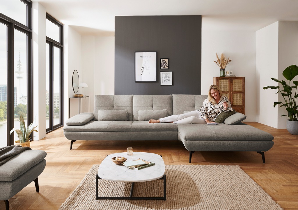 Bild von Die PlanBar Ecksofa "MP-IN23002 L-Form", (Set, 2 St.), wahlweise mit Armteil- und Sitztiefenverstellung