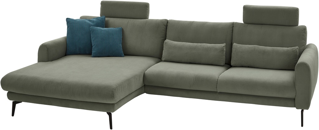 Bild von Die PlanBar Ecksofa "MP-IN23147 L-Form", (Set, 2 St.), Kaltschaumpolsterung, softer Sitz & verstellbare Kopfstützen