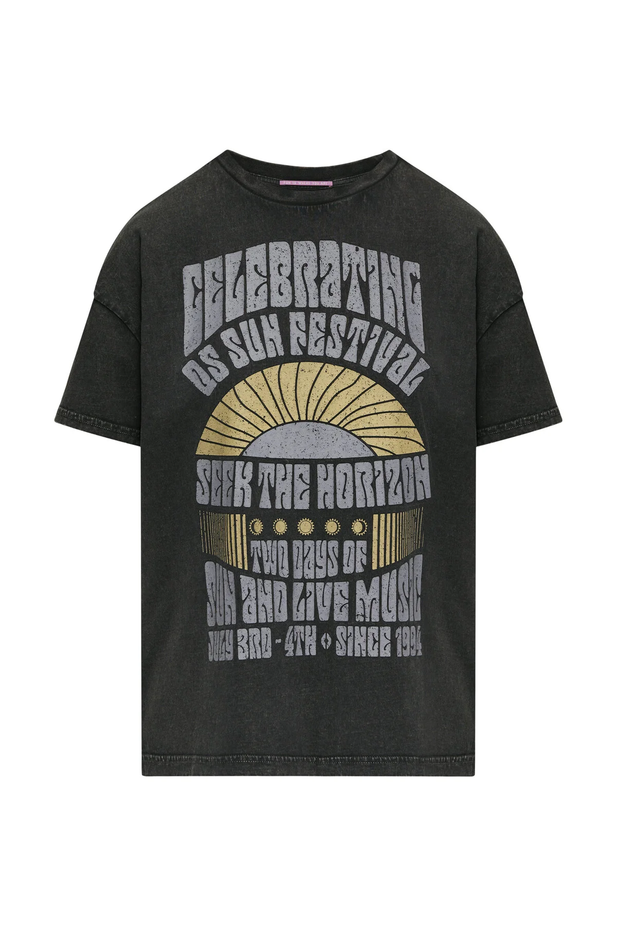 Bild von QS by s.Oliver T-shirt Schwarz Figurbetont für Damen - XL