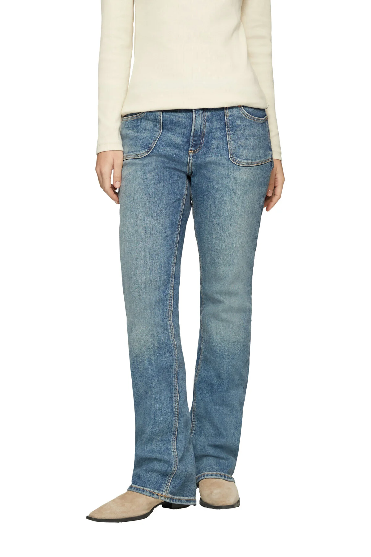 Bild von QS by s.Oliver Casual Denim – Slim Bootcut, Mid Rise für Damen - 40/34