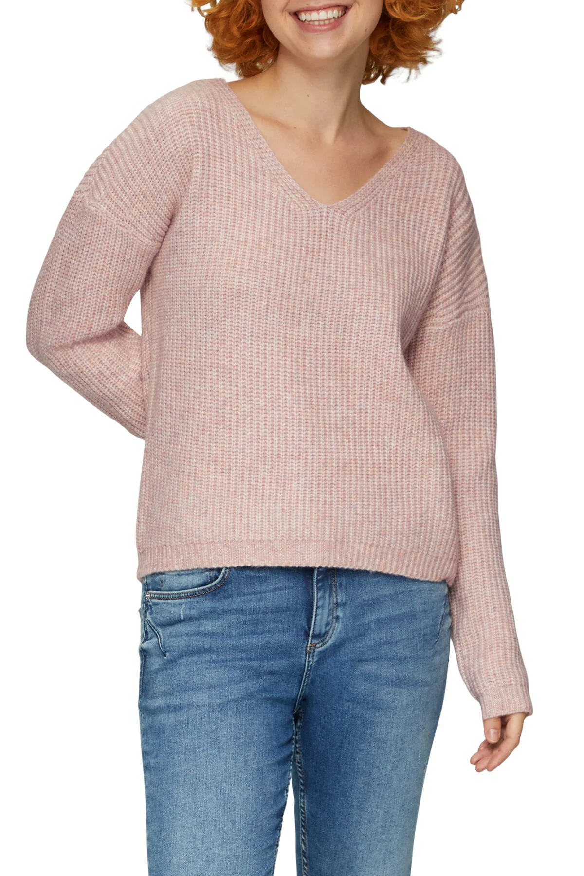 Bild von QS by s.Oliver V-kragen, Weiches Material, Polyester-mix für Damen - XS