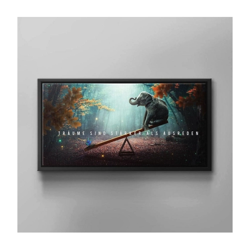 Bild von DOTCOMCANVAS® Leinwandbild - Motivationswandbild für dein Zuhause