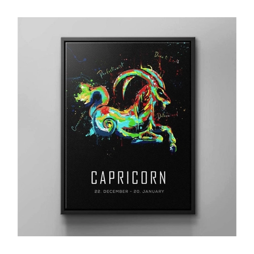 Bild von DOTCOMCANVAS® Leinwandbild, Sternzeichen Steinbock