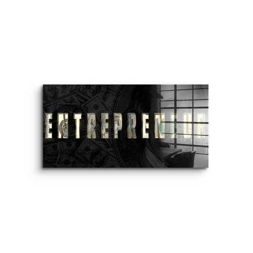Bild von Motivationsspruch im eleganten Design: Das DOTCOMCANVAS® Acrylglasbild
