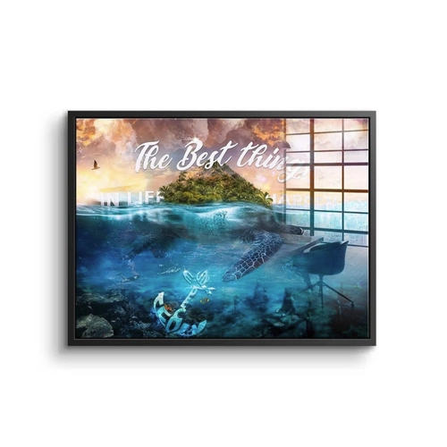 Bild von DOTCOMCANVAS® Premium Acrylglas Wandbild mit Inselmotiv