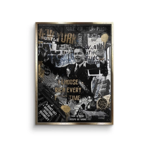 Bild von DOTCOMCANVAS® Premium Leinwandbild - I CHOO$E RICH
