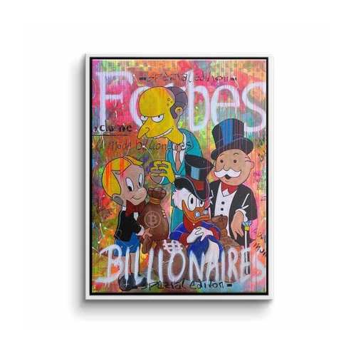 Bild von Billionaires Leinwandbild im Pop-Art-Style von DOTCOMCANVAS®