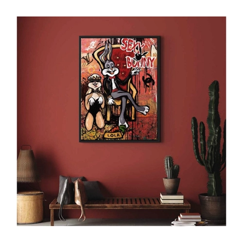 Bild von DOTCOMCANVAS® Leinwandbild Sexy Lola - Kunstwerk in Premiumqualität