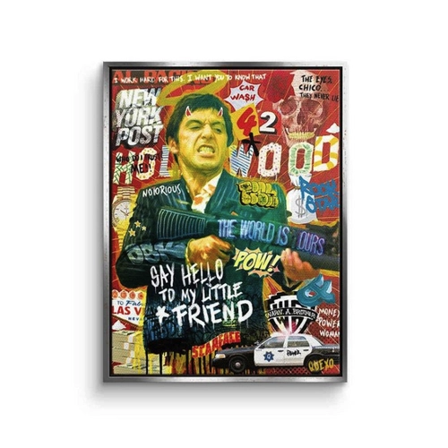 Bild von DOTCOMCANVAS® Leinwandbild Say Hello - Kunstwerk von Ricardoquexo