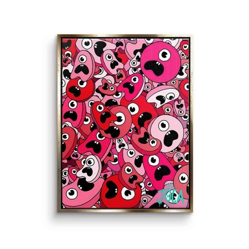 Bild von DOTCOMCANVAS® Leinwandbild Sordins Pink - Ein Kunstwerk für jeden Raum