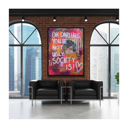 Bild von Elegantes Leinwandbild von DOTCOMCANVAS®: Society