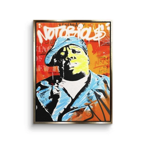 Bild von DOTCOMCANVAS® Leinwandbild Notoriou$ – Ein Kunstwerk für Pop Art Liebhaber
