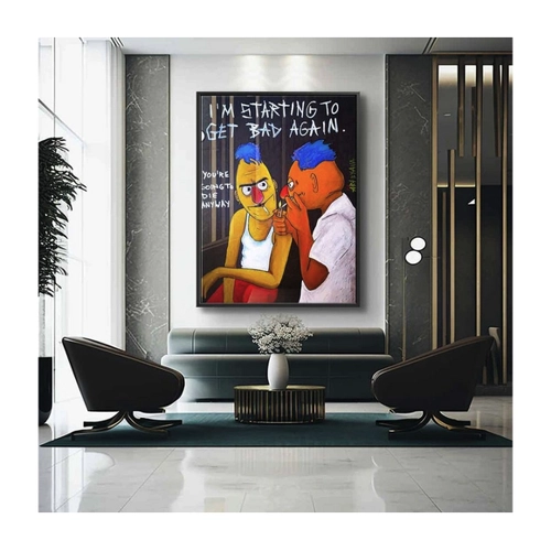 Bild von DOTCOMCANVAS® Acrylglasbild Badass Ernie und Bert