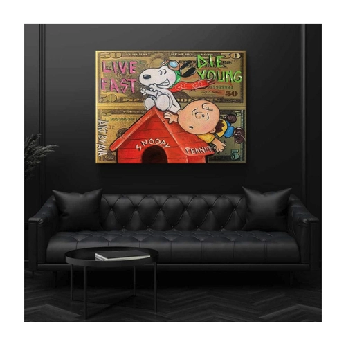 Bild von DOTCOMCANVAS® Leinwandbild Flying Peanuts